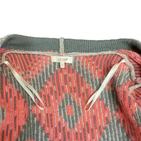 Hit List Los Angeles Western Tribal Aztec Open Cardigan Sweater Women’s Size XL - Picture 6 of 11